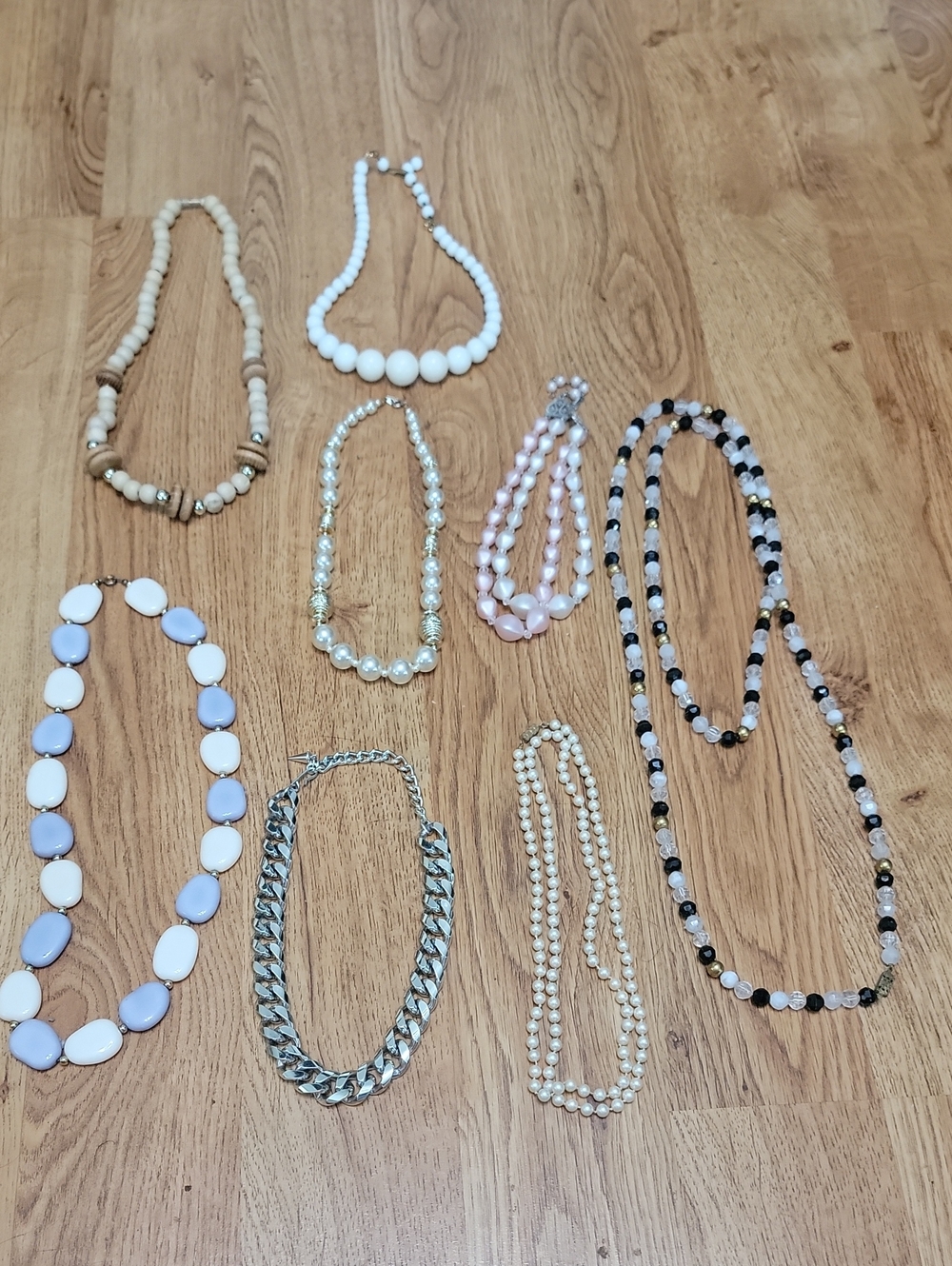 #13 Lot Assorted Vintage 1980s 1990s Necklaces